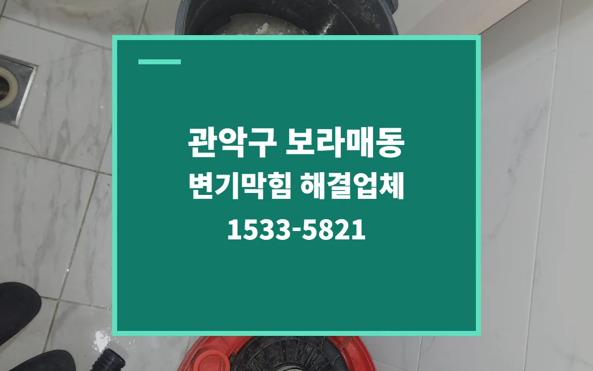 관악구 보라매동 변기막힘 대표 이미지